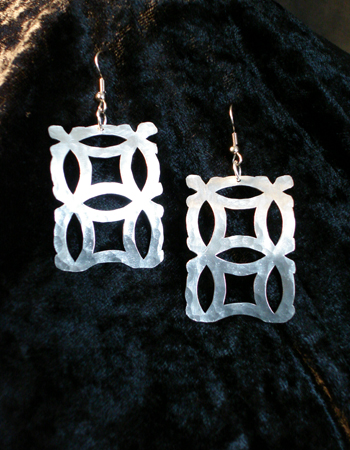 Aluminum Diamond Earrings
