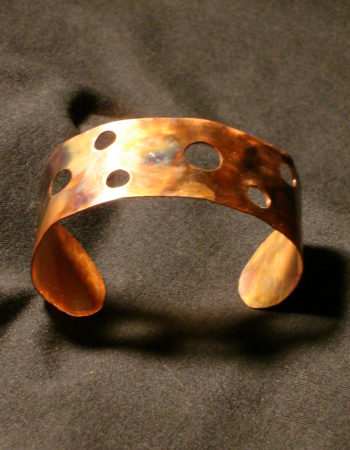 Copper "Baby Swiss" Rounded Cuff